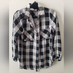 Plaid Button Up Top
